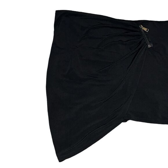 NY&Co X Gabrielle Union Draped Zipper Detail Mini Skirt - Picture 6 of 15